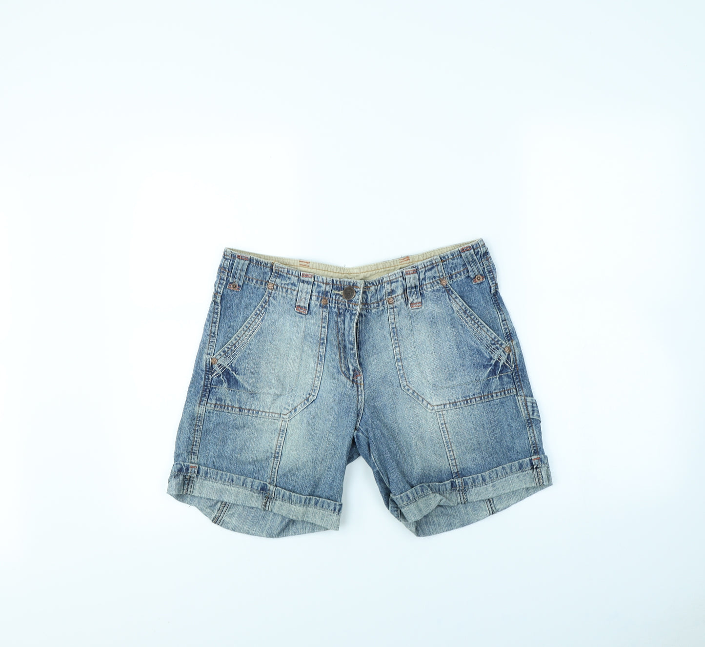 Preworn Womens Blue   Cut-Off Shorts Size 12