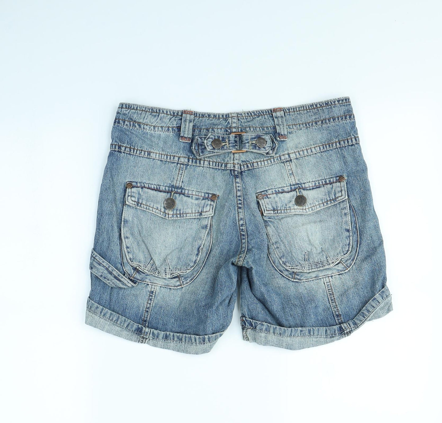 Preworn Womens Blue   Cut-Off Shorts Size 12