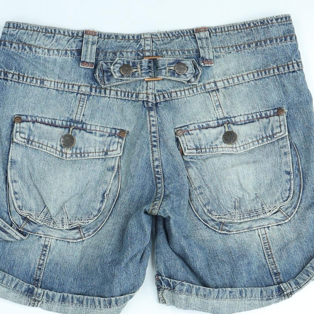 Preworn Womens Blue   Cut-Off Shorts Size 12