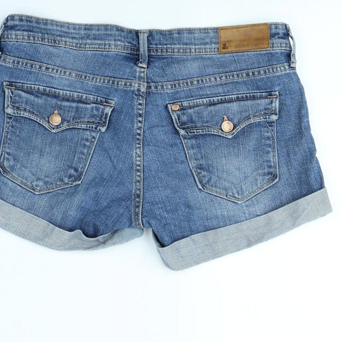 H&M Womens Blue   Cut-Off Shorts Size 12