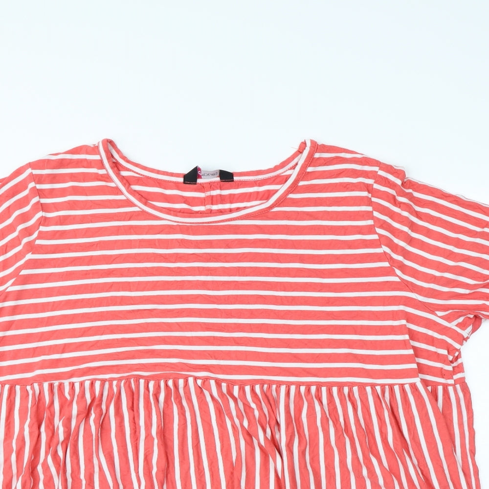 Yours Womens Pink Striped  Mini  Size 26
