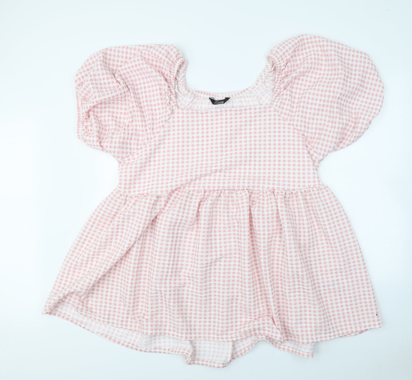 Yours Womens Pink Check  Fit & Flare  Size 28