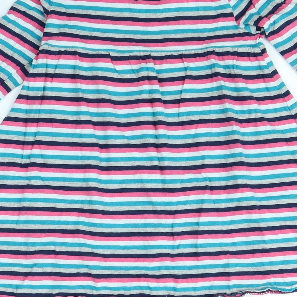 NEXT Girls Multicoloured Striped  Fit & Flare  Size 5 Years