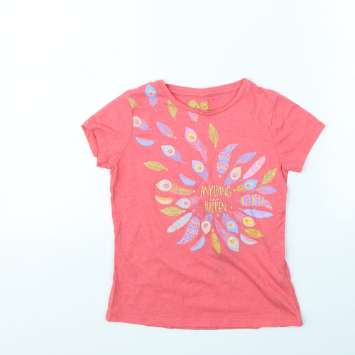 F&F Girls Pink   Basic T-Shirt Size 7 Years