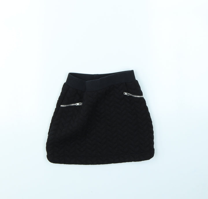 NEXT Girls Black Mini Skirt Size 4 Years