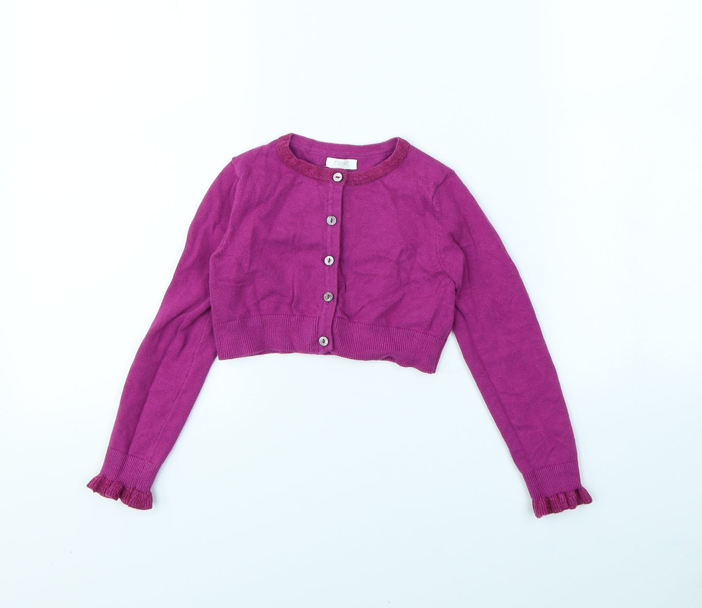 NEXT Girls Purple   Cardigan Jumper Size 5 Years