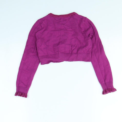 NEXT Girls Purple   Cardigan Jumper Size 5 Years