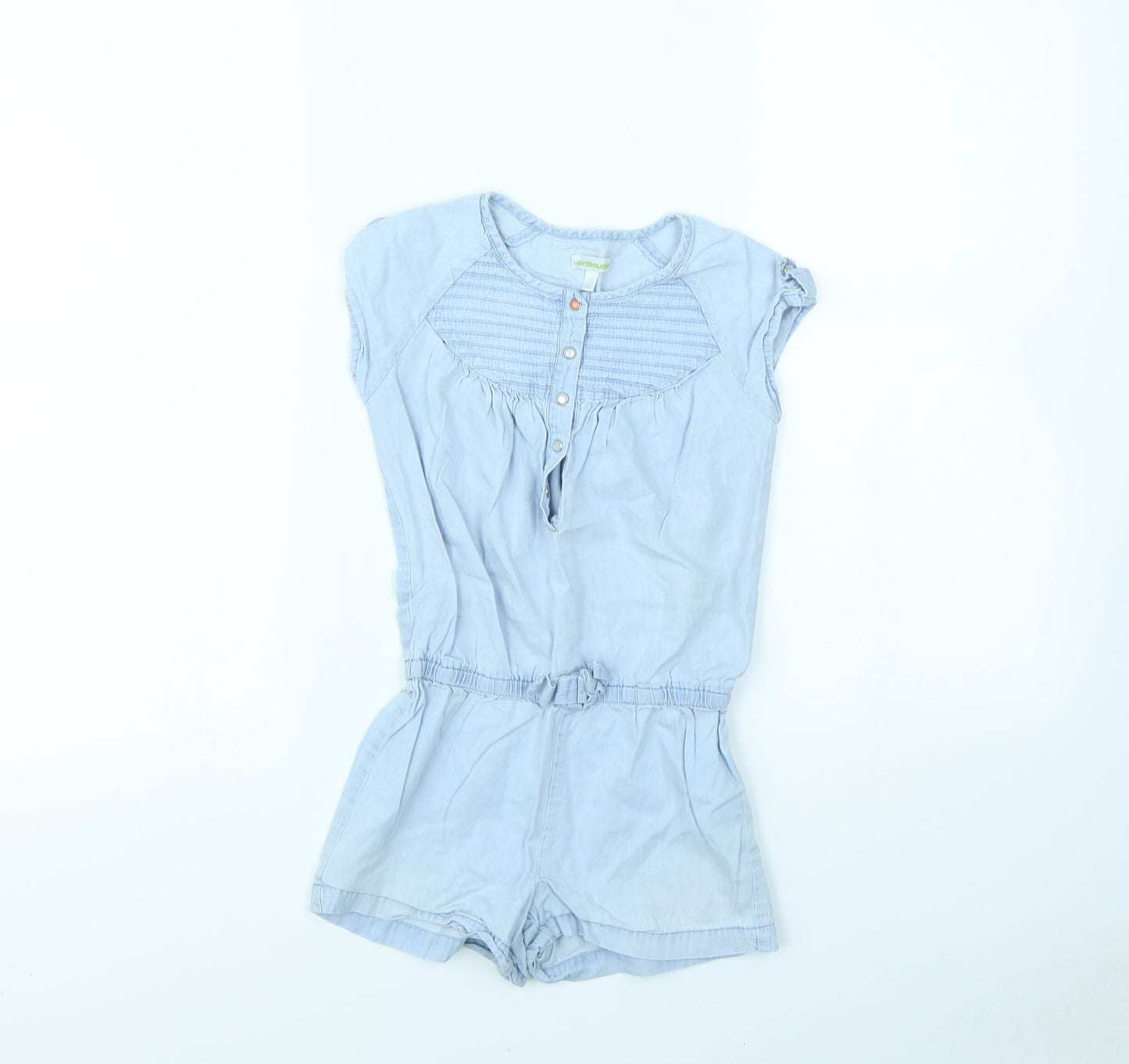 Vertbaudet Girls Blue   Playsuit One-Piece Size 5 Years