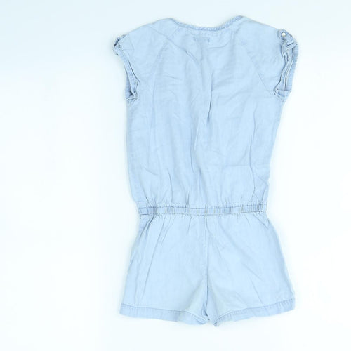 Vertbaudet Girls Blue   Playsuit One-Piece Size 5 Years
