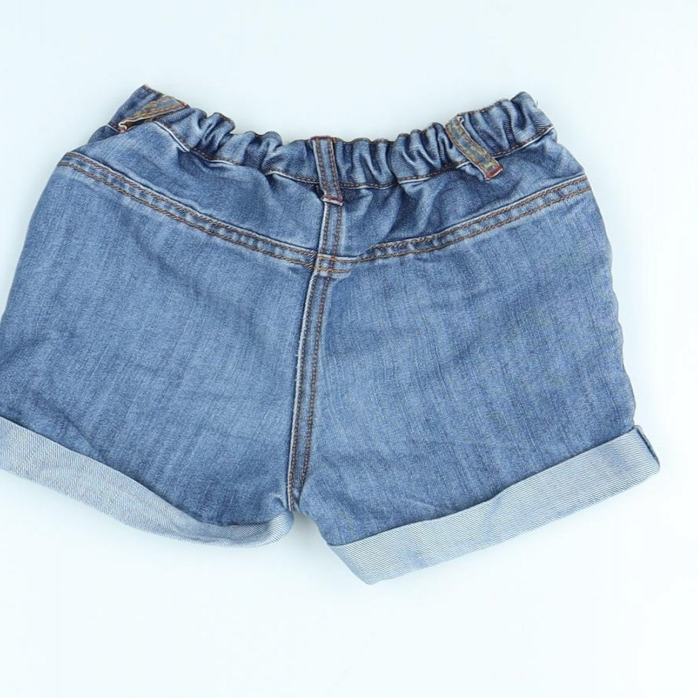 NEXT Girls Blue   Cut-Off Shorts Size 4 Years