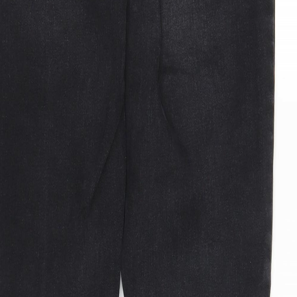 Pieces Womens Black  Denim Straight Jeans Size M L28 in