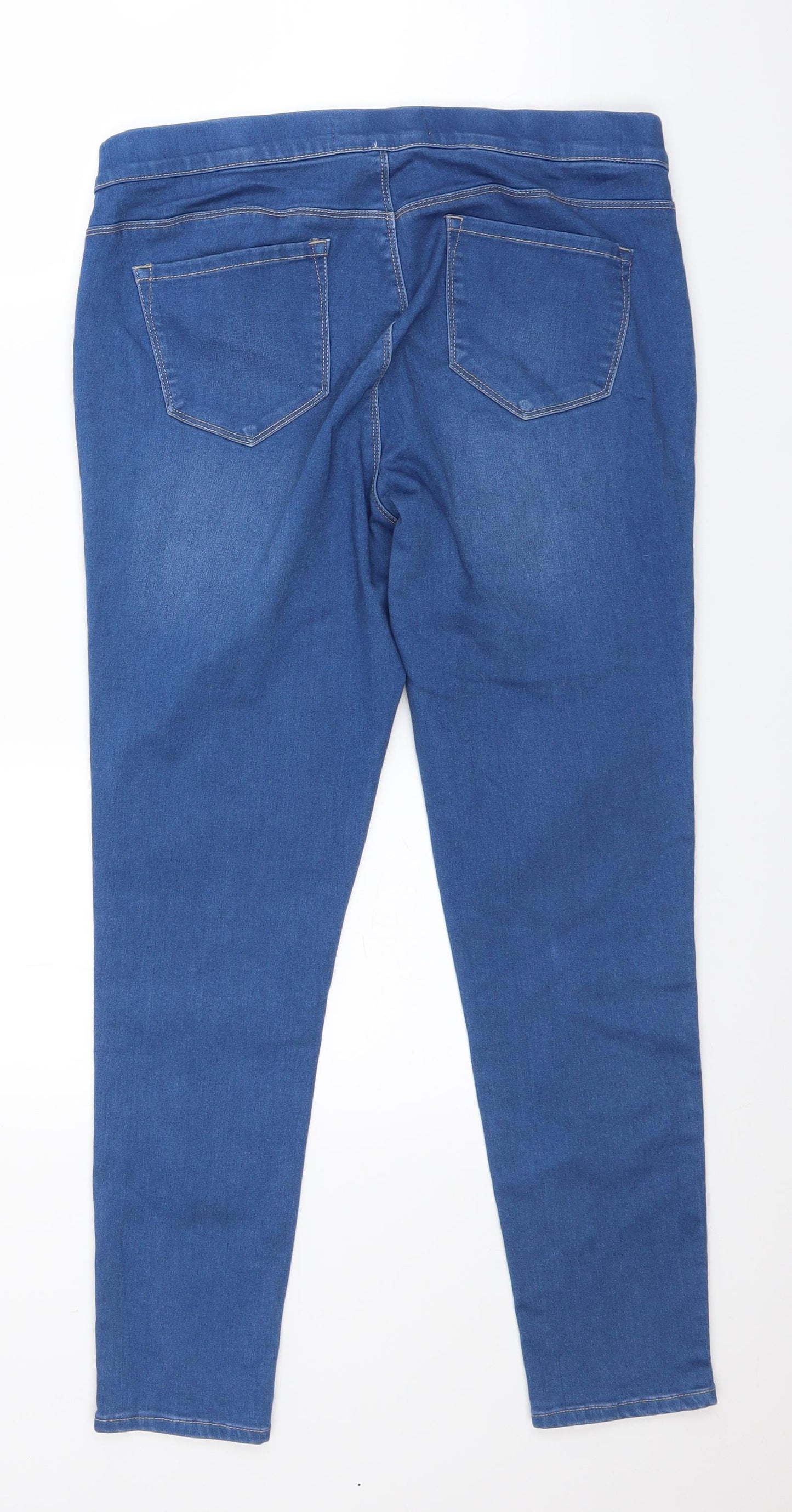 George Womens Blue  Denim Jegging Jeans Size 14 L26 in