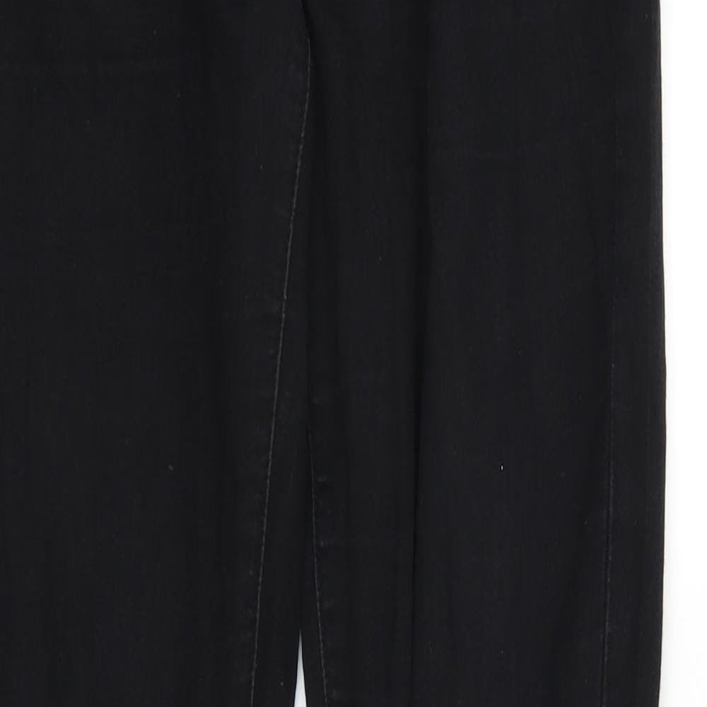 Primark Womens Black  Denim Straight Jeans Size 10 L30 in