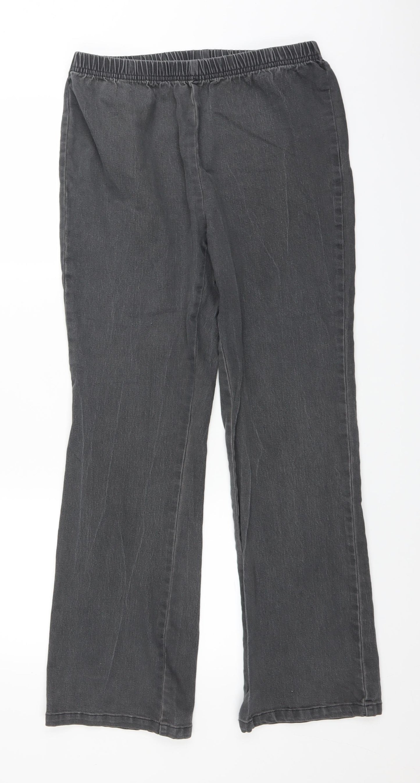 Simply Be Womens Grey  Denim Jegging Jeans Size 18 L28 in