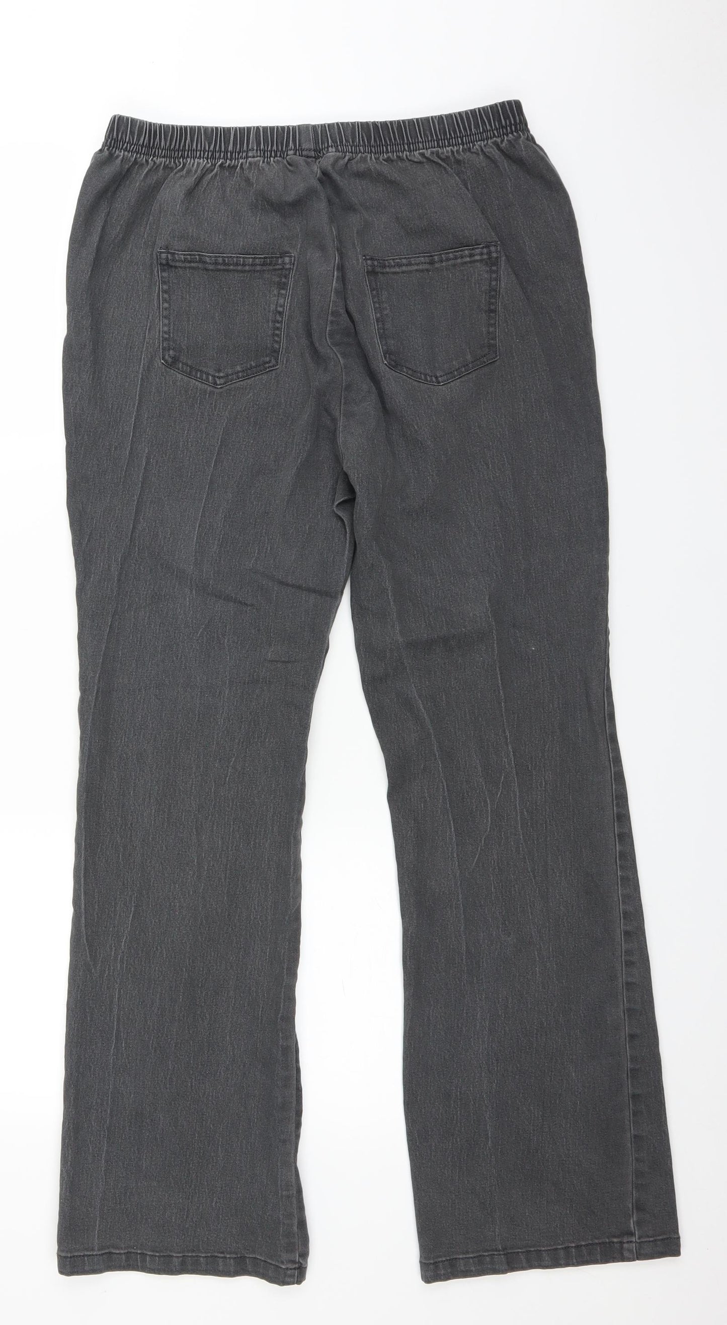 Simply Be Womens Grey  Denim Jegging Jeans Size 18 L28 in