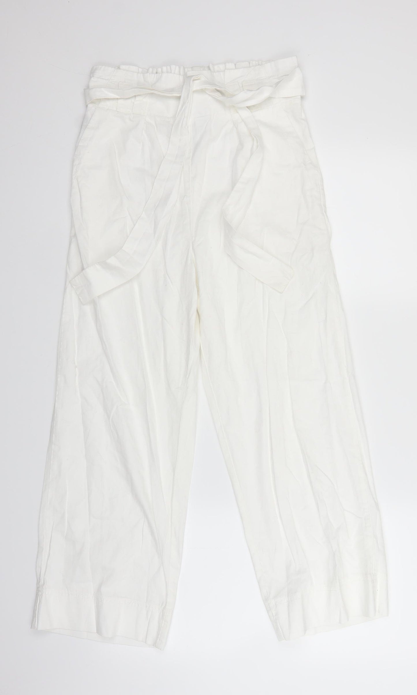 Stradivarius Womens White   Trousers  Size S L23 in