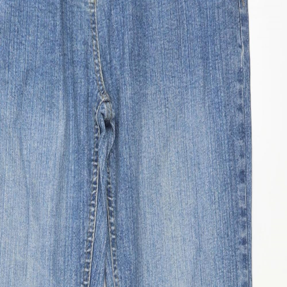 George Womens Blue  Denim Bootcut Jeans Size 14 L30 in