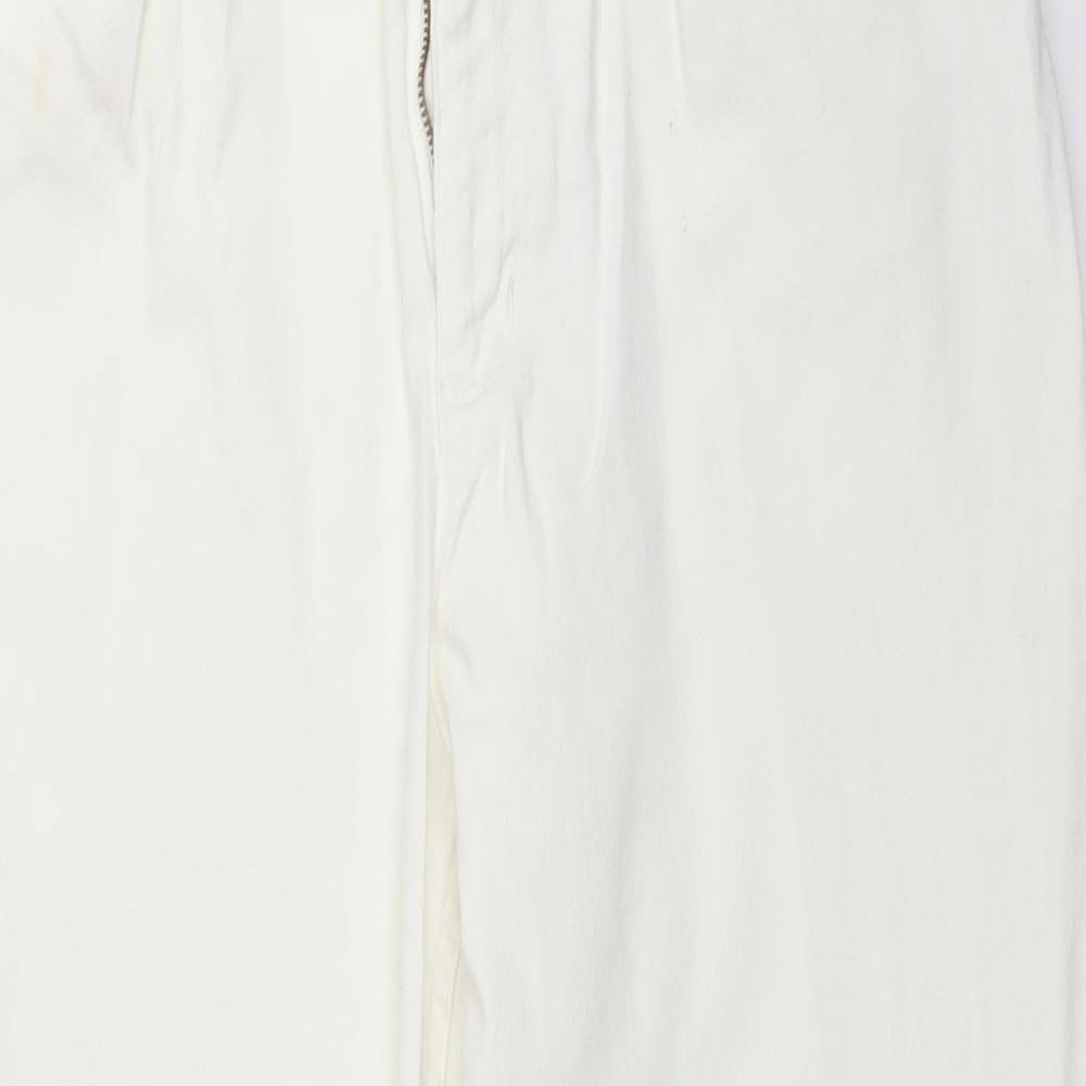 Elisabeth Womens White  Denim Straight Jeans Size 18 L28 in