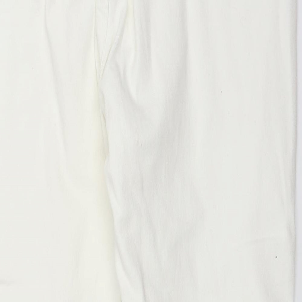 Elisabeth Womens White  Denim Straight Jeans Size 18 L28 in