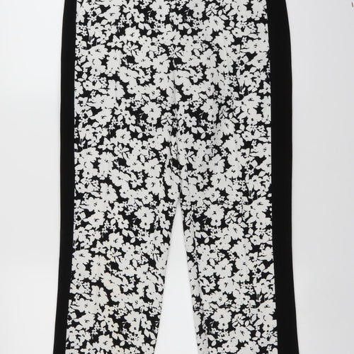 Reggie Design Womens White Floral  Trousers  Size 30 in L26 in