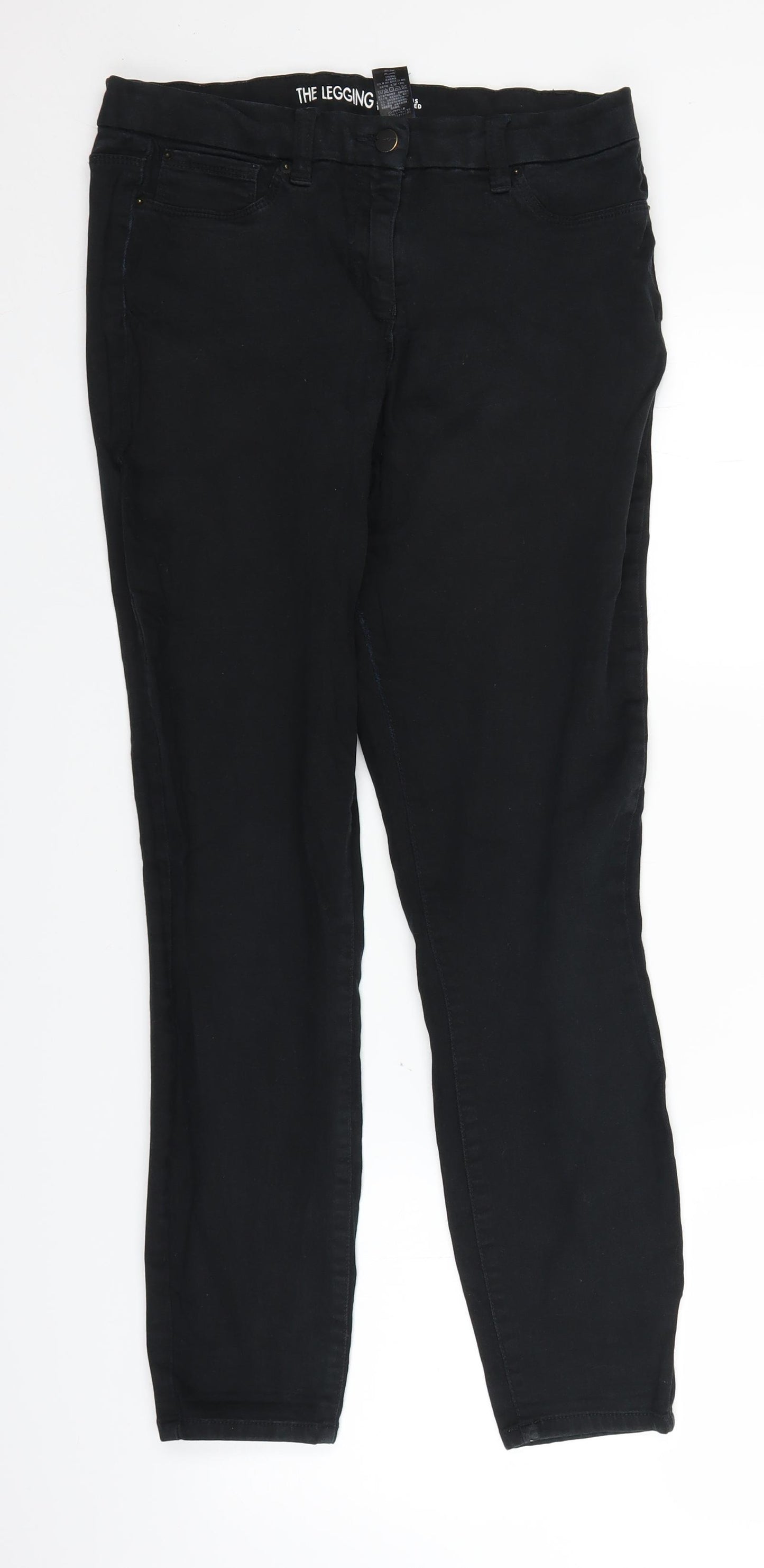 NEXT Womens Black  Denim Jegging Jeans Size 14 L27 in
