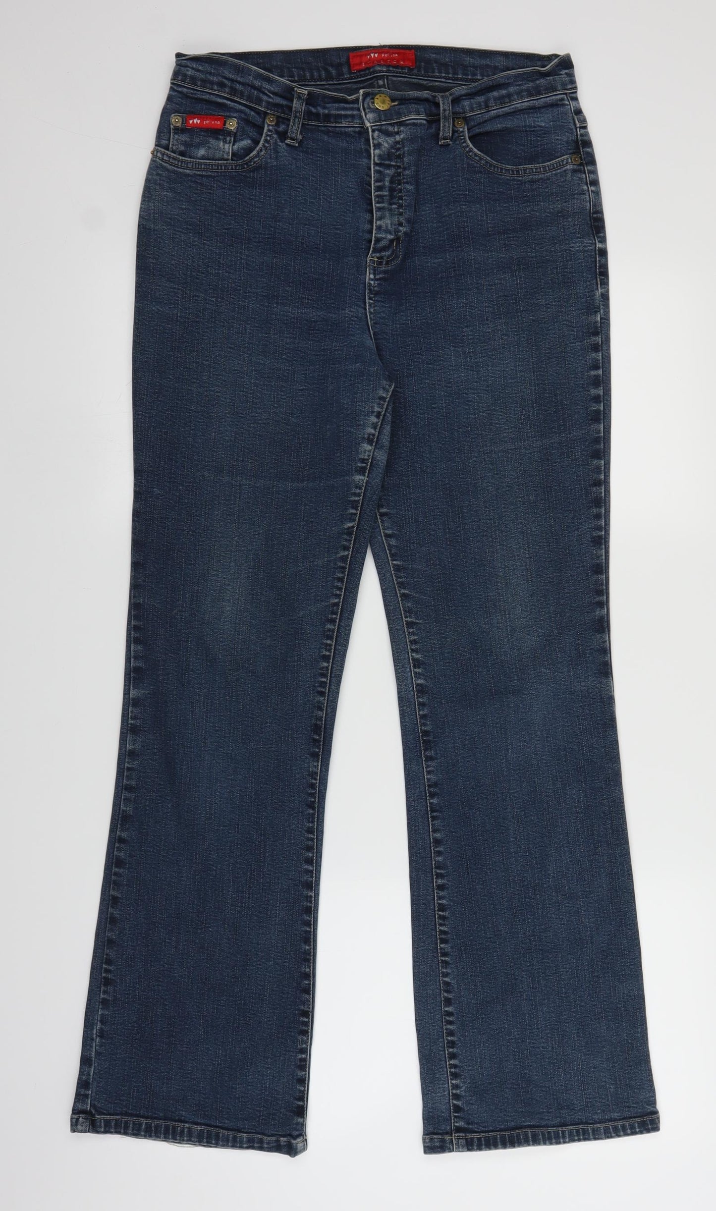 Per Una Womens Blue  Denim Bootcut Jeans Size 31 in L29 in