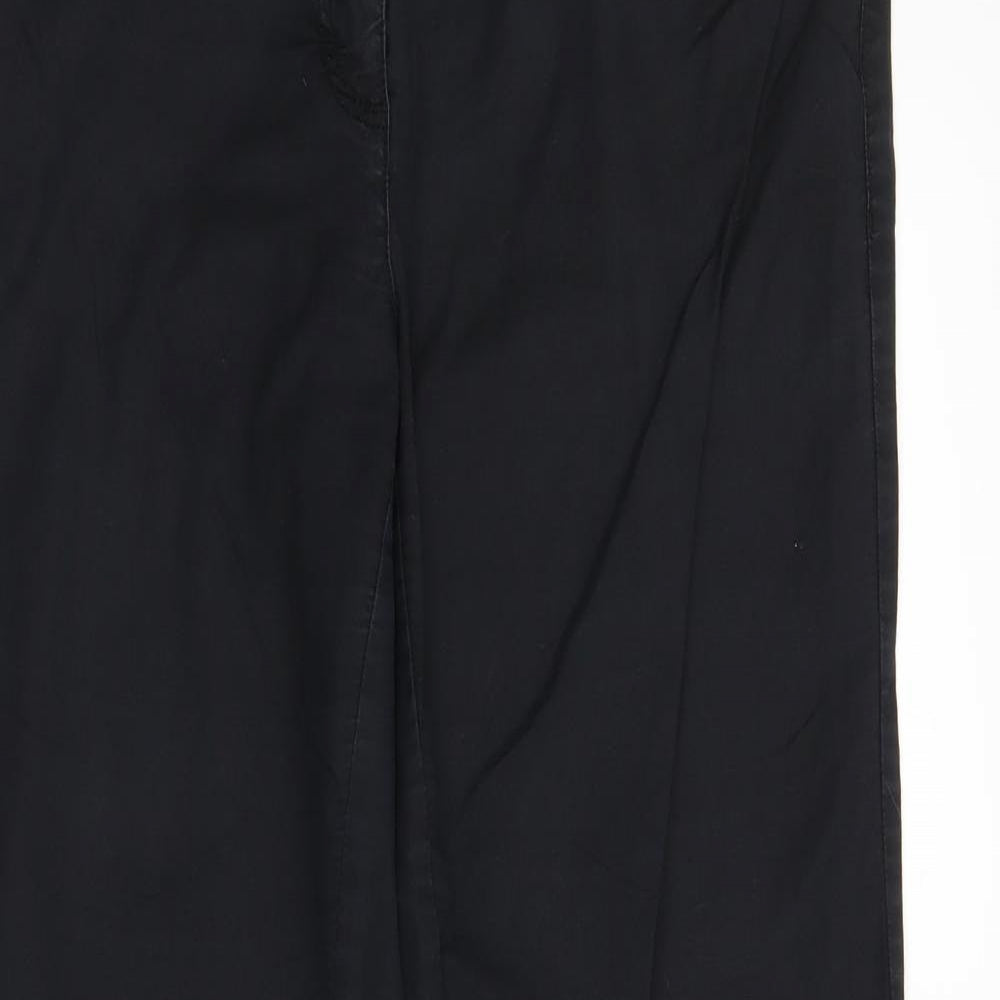 Oscar B Womens Black  Denim Straight Jeans Size 16 L29 in