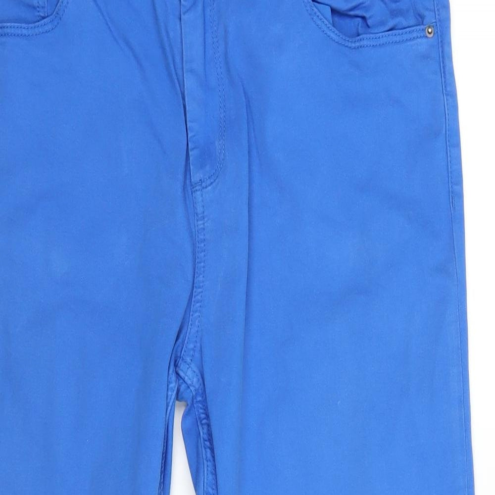 Marks and Spencer Womens Blue  Denim Skinny Jeans Size 14 L21 in