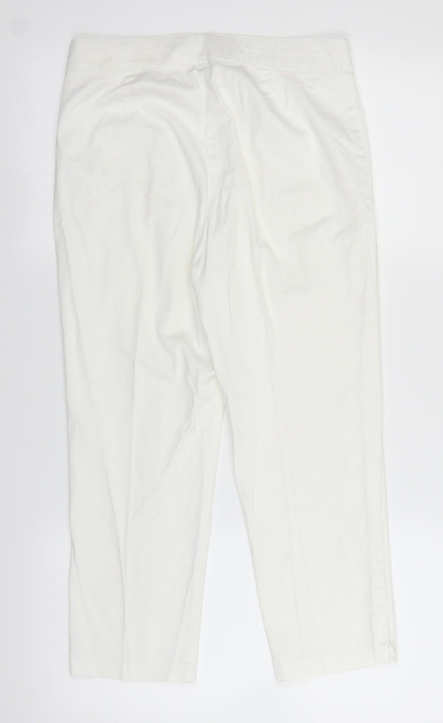 Marks and Spencer Womens White   Trousers  Size 8 L21 in