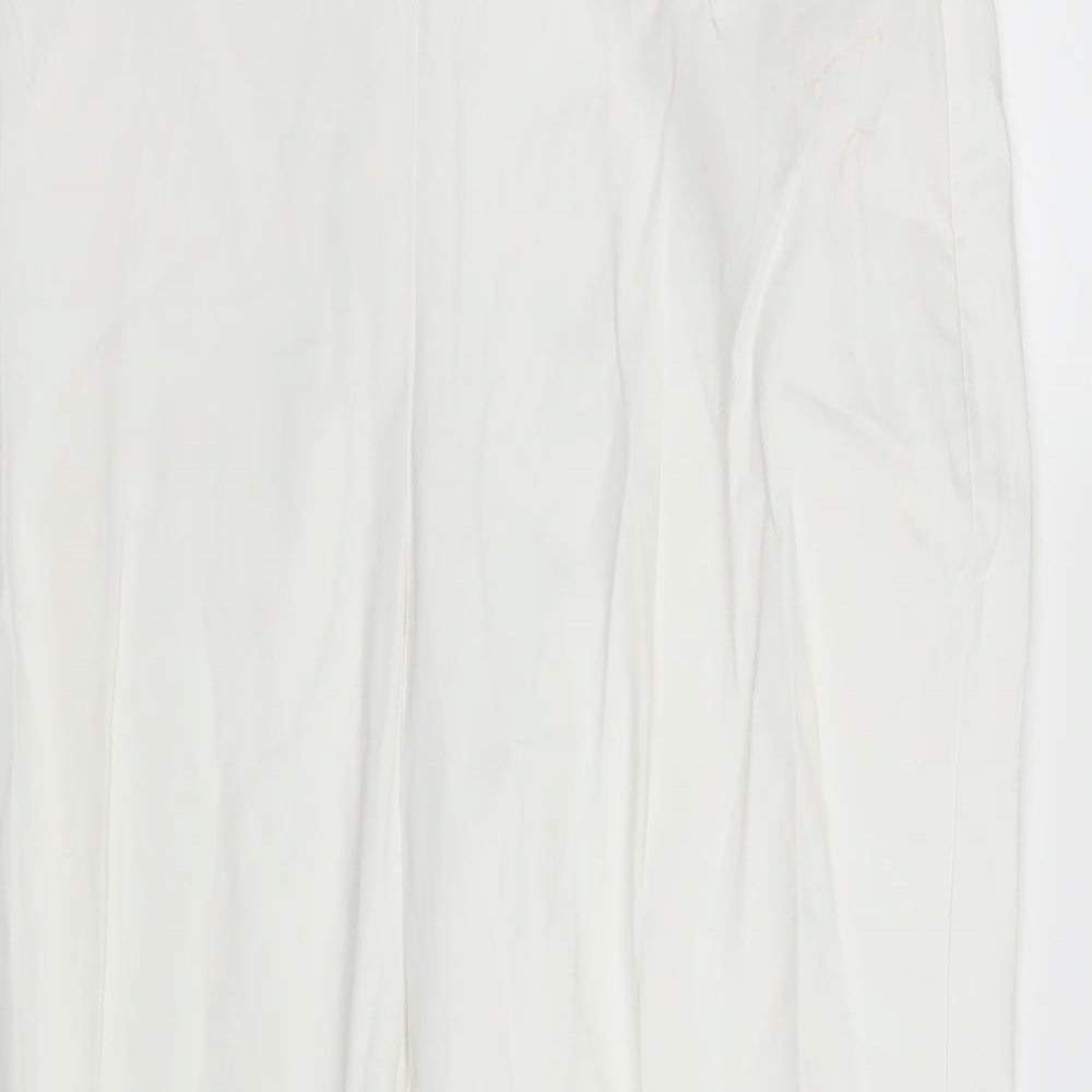 Marks and Spencer Womens White   Trousers  Size 8 L21 in