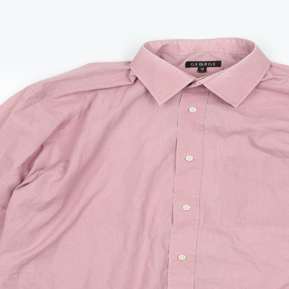 F&F Mens Pink    Button-Up Size 16