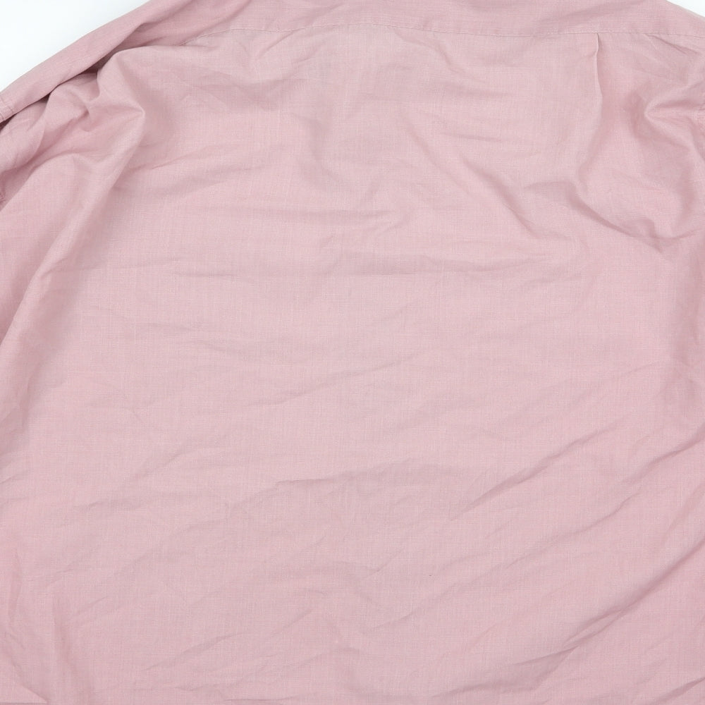 F&F Mens Pink    Button-Up Size 16