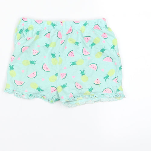 Preworn Boys Green   Sweat Shorts Size 2 Years