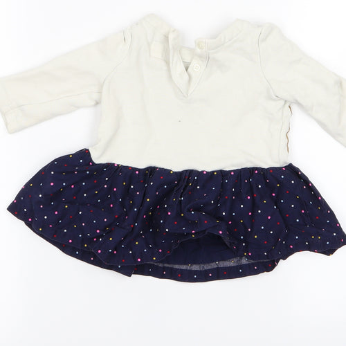 Gap Girls White   Babydoll Dress Size 3-6 Months