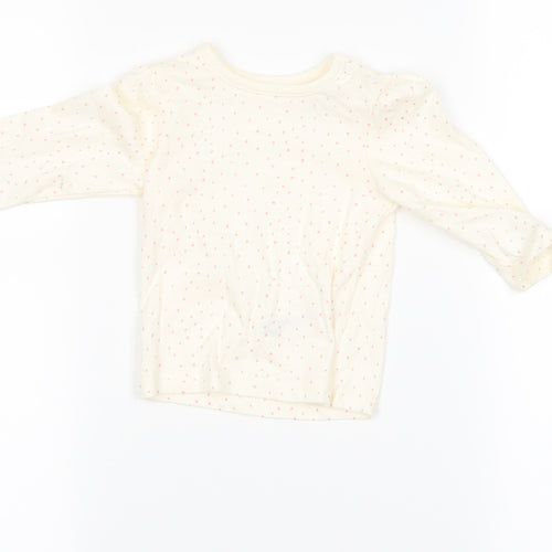 diney Girls Beige   Basic T-Shirt Size 3-6 Months