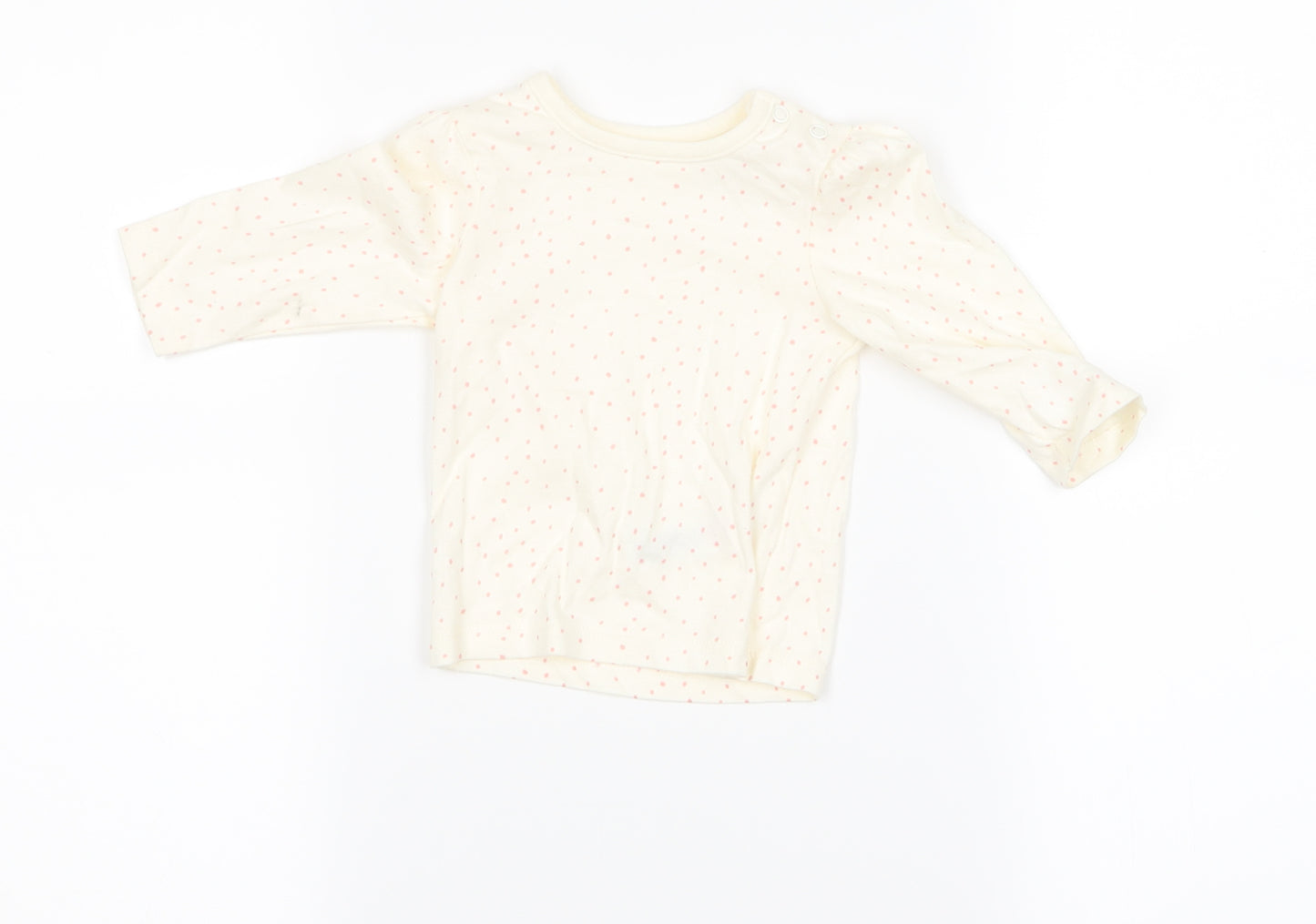 diney Girls Beige   Basic T-Shirt Size 3-6 Months