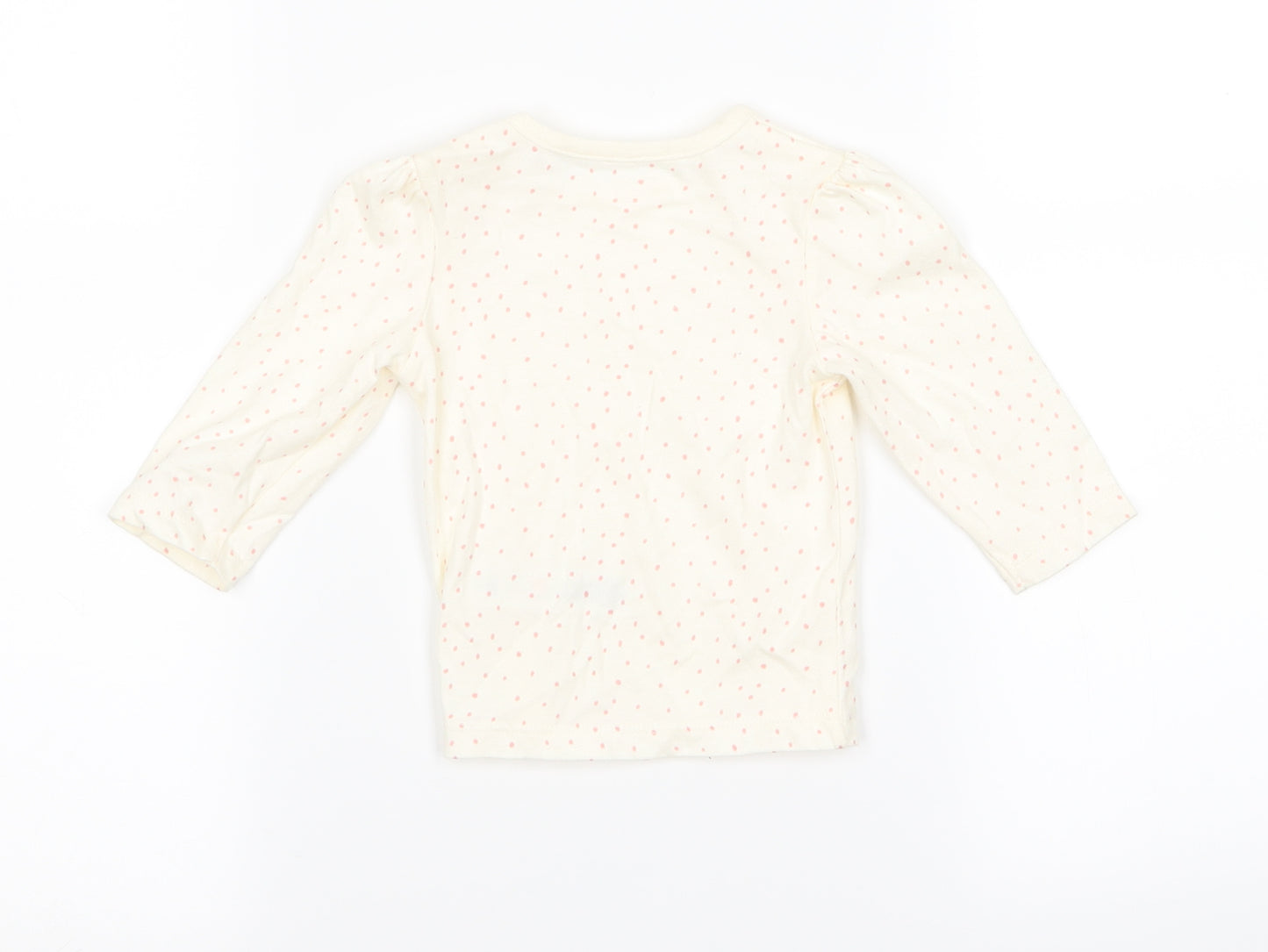 diney Girls Beige   Basic T-Shirt Size 3-6 Months