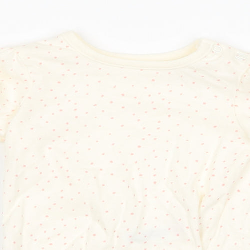 diney Girls Beige   Basic T-Shirt Size 3-6 Months