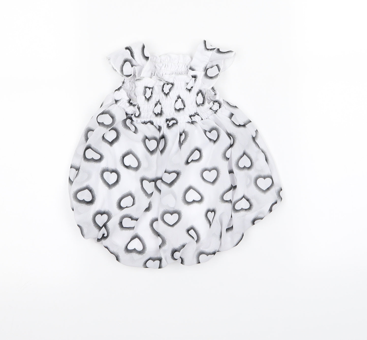 bon beb Girls Grey Animal Print  A-Line  Size 6-9 Months