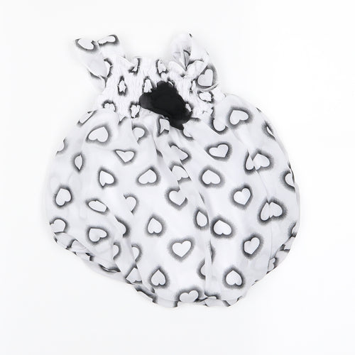 bon beb Girls Grey Animal Print  A-Line  Size 6-9 Months