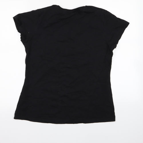 Fruit of the Loom Womens Black   Basic T-Shirt Size XL