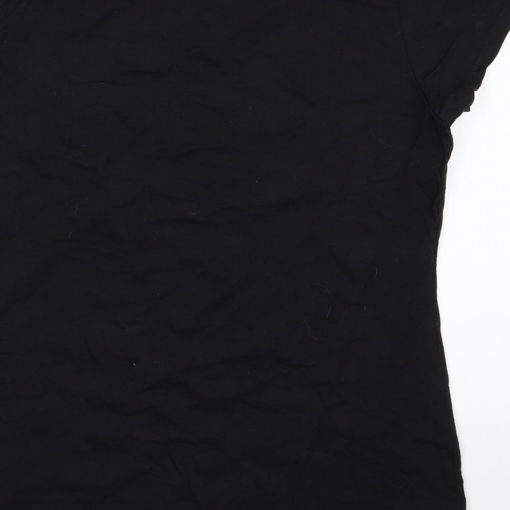 Fruit of the Loom Womens Black   Basic T-Shirt Size XL