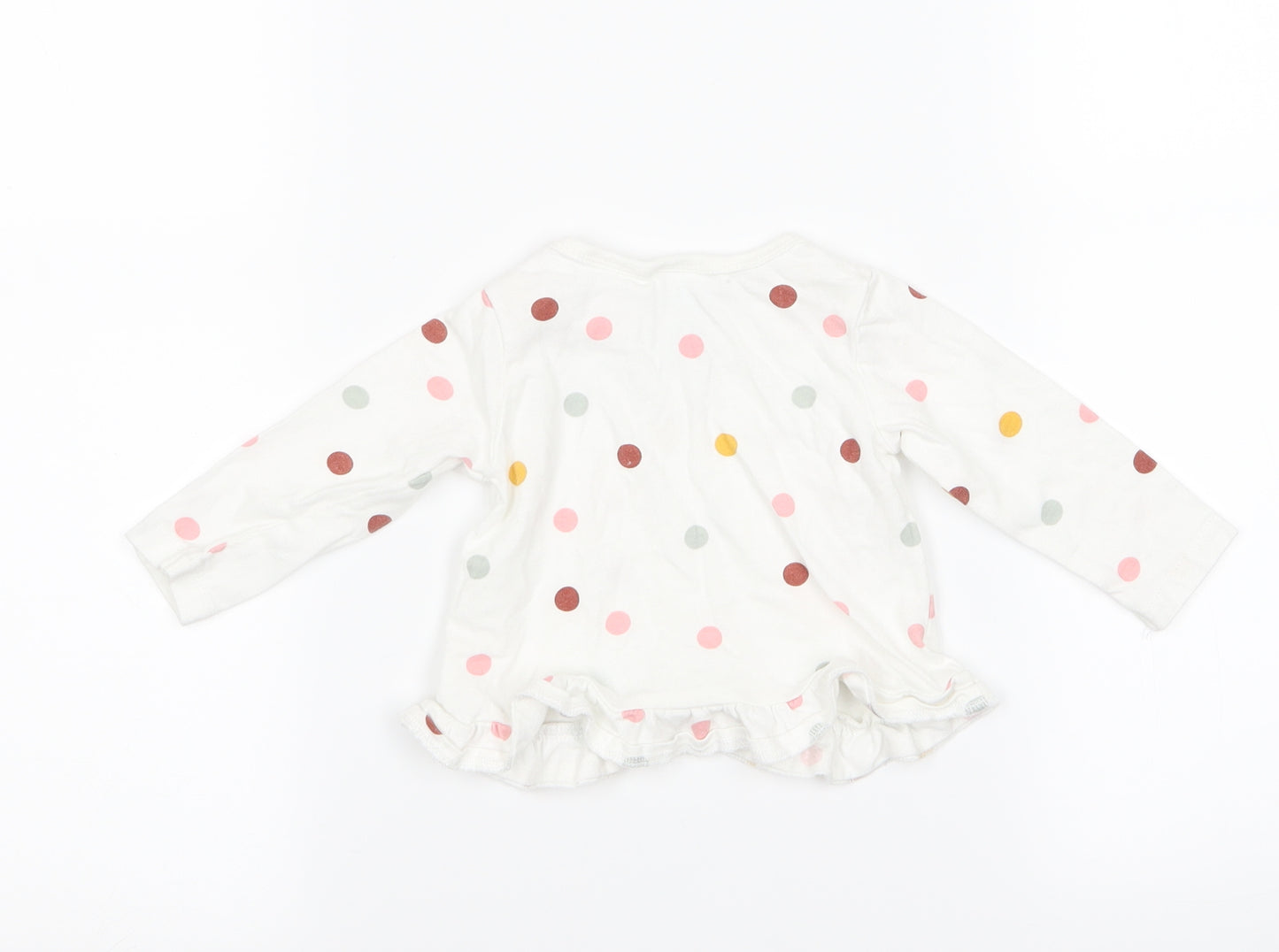H&M Girls White   Basic T-Shirt Size 3-6 Months