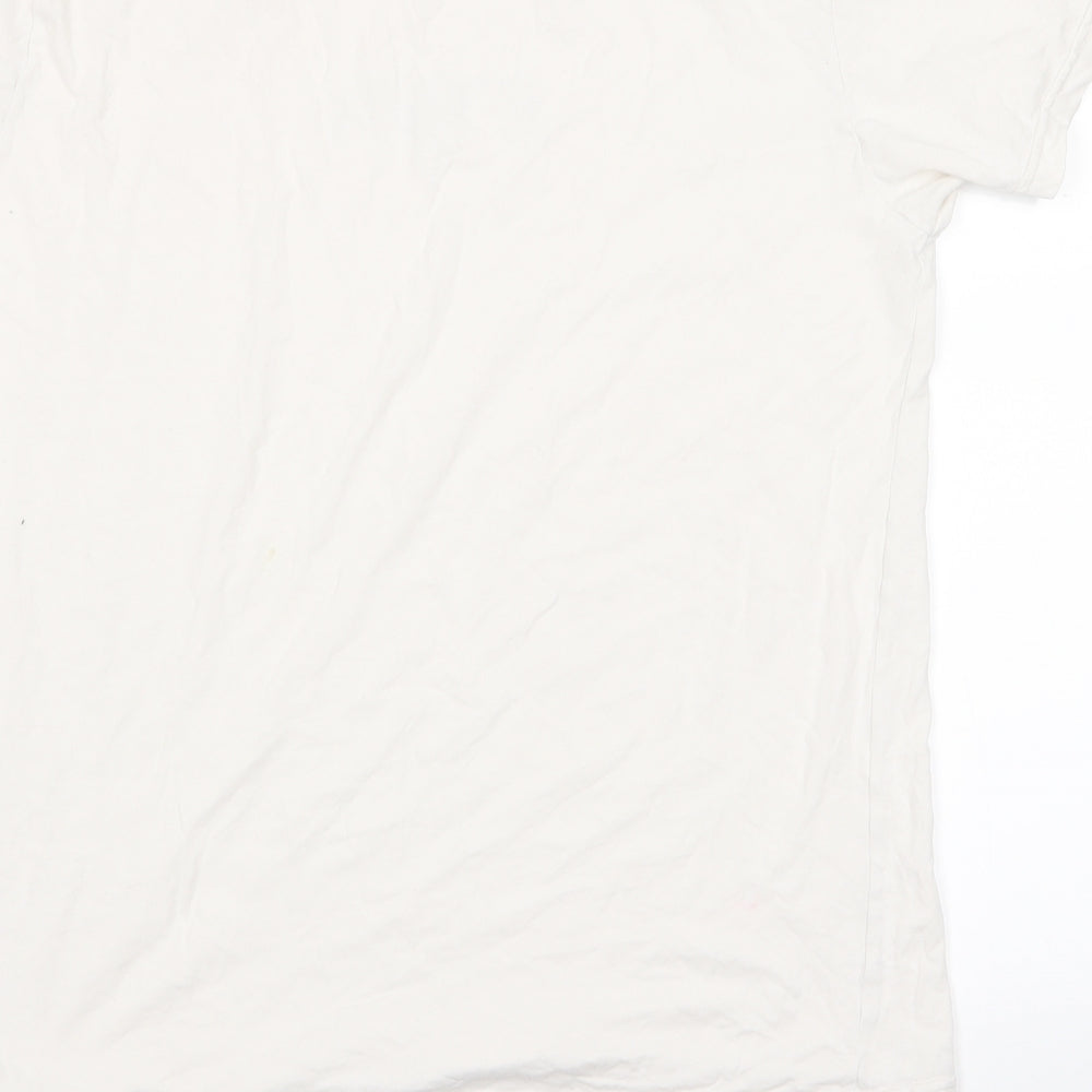 ARMANI Mens White    T-Shirt Size L