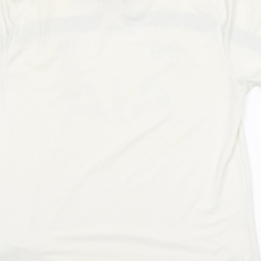 Under armour Boys White  Rayon Basic T-Shirt Size 10 Years  - AIA