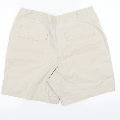 prewon Womens Beige   Cargo Shorts Size 18