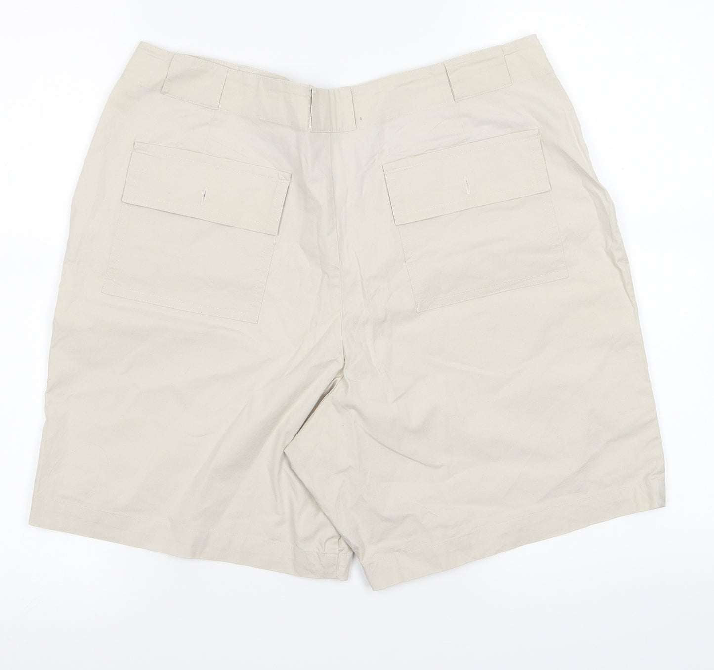 prewon Womens Beige   Cargo Shorts Size 18