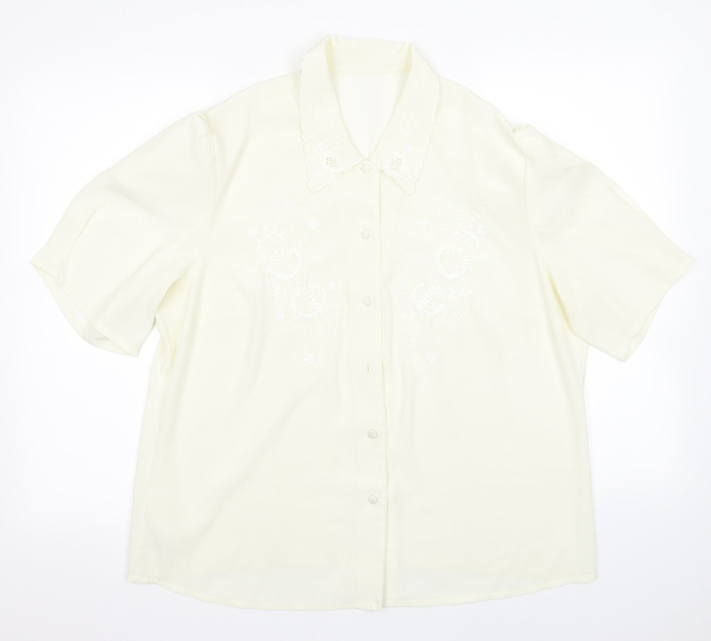 Preworn Womens Beige   Basic Blouse Size 18