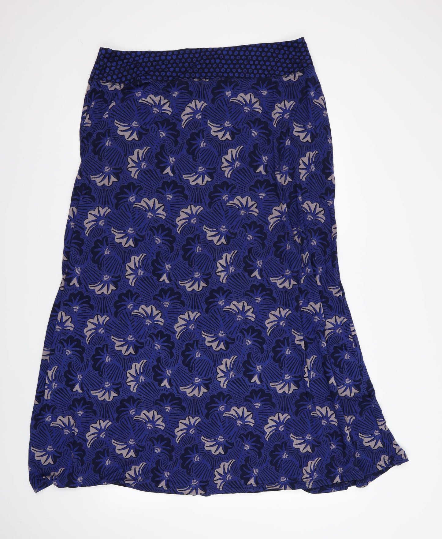 White Stuff Womens Blue Floral  Skater Set Size 16
