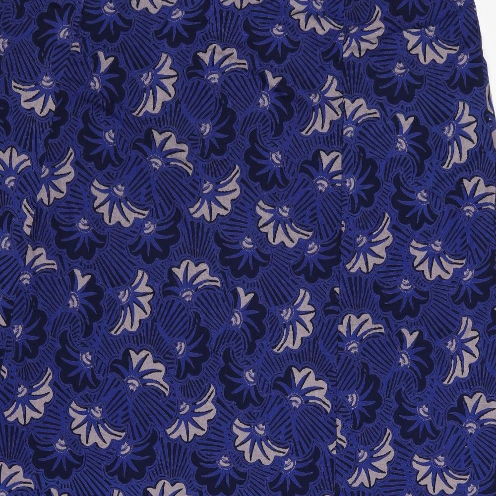 White Stuff Womens Blue Floral  Skater Set Size 16